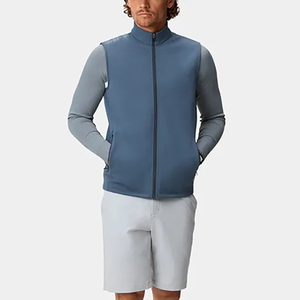 Chaleco de Forro Polar Sherpa Blanco Unisex con Estampado Personalizado, Cuello Acanalado, Bolsillo Utilitario, Cierre Completo, Sin Mangas, Resistente al Viento, para Caza al Aire Libre - Product Image 3
