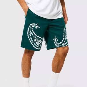 Pantalones Cortos Deportivos Casuales para Hombre, de Cintura Media, Secado Rápido, con Logotipo Personalizado, Diseño Sólido, de Algodón - Product Image 2