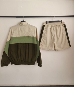 Custom High Quality Casual Breathable Retro <b>Zip</b> Windbreaker <b>Shorts</b> for Men - Product Image 2