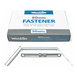 Attache pour classeur en acier 70/80 mm en métal de Daihan Science Corée Modèle W1-FA70-1-PK/W1-FA80-1-PK - Product Image 1