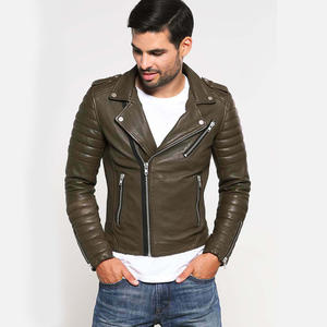 เสื้อแจ็คเก็ตหนังผู้ชายคอลเลคชั่นฤดูใบไม้ผลิ 2026 แบบดรอปชิปปิ้ง คุณภาพสูง สไตล์คลาสสิกสำหรับขี่มอเตอร์ไซค์  พร้อมเสื้อแจ็คเก็ตหนังเทียมสำหรับผู้ชายไซส์ใหญ่ - Product Image 3