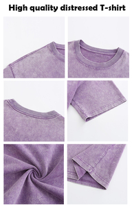 Camiseta de Hombre al por Mayor de Alta Calidad, Personalizada, Casual, Lisa, de Manga Corta, Oversize, 100% Algodón, Vintage, Lavada al Ácido - Product Image 3