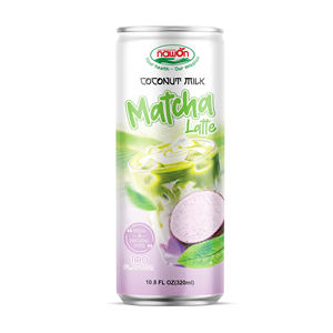 Latte au matcha prêt à boire 250 ml en conserve, boissons au thé matcha Nawon certifiées HALAL à base de lait de coco et de poudre de matcha, marque privée - Product Image 5