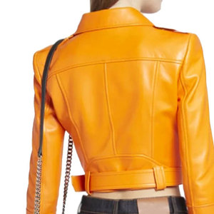 Vestes en cuir pour femmes à prix de gros, qualité supérieure, fabriquées avec les meilleurs matériaux, vestes en cuir pour femmes tendance - Product Image 4
