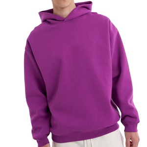 Vente en gros de sweats à capuche pour hommes avec logo personnalisé sur le devant, tissu polaire en polyester/coton, coupe régulière, séchage rapide, respirant, hiver - Product Image 2