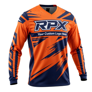Maillot de motocross léger 100 % polyester pour la course cycliste, respirant et adapté aux compétitions. - Product Image 2