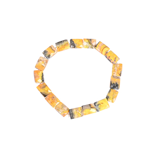 Natural Bumble Bee Jasper Gemstone <b>Stretch</b> <b>Bracelet</b> Handmade Beaded Jewelry for Women - Product Image 1