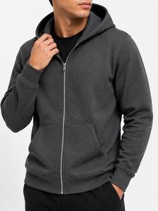 Custom <b>Mens</b> <b>Zip</b> <b>Up</b> Hoodie <b>Fleece</b> Sweatshirt Long Sleeve Drawstring Hood Front Pockets Casual Sportswear Streetwear Winter Wears - Product Image 5