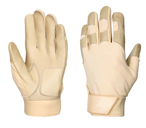 <b>Cricket</b> Gloves PVC Breathable Snap Closure Right Hand Orientation Seamless Stitching 13-16mm Thickness Sports Style <b>White</b> Blue - Product Image 3