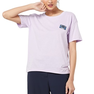 Nouveaux T-shirts à manches courtes pour femmes, vêtements d'automne, hauts unis, coupe régulière, pulls décontractés, t-shirts streetwear basiques, 100% coton - Product Image 1