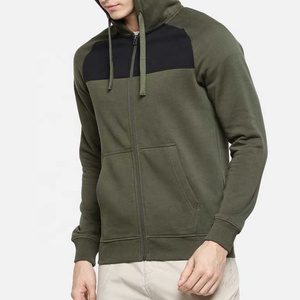 Men's Hooded Sweatshirt Color Blocking Design Regular Fit Casual <b>Zip</b>-Up <b>Hoodie</b> <b>Pockets</b> Winter Wear Custom Logo 100% Cotton - Product Image 3