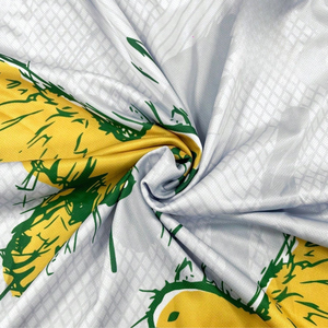 Custom Men's Soccer Jersey With Yellow Green <b>Bird</b> Print Sublimated Short Sleeve Crew Neck Moisture Wicking Polyester Apparel - Product Image 5