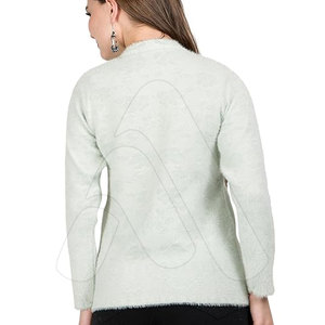 Pull en tricot décontracté surdimensionné pour femmes, nouveau style, broderie, 100% coton, séchage rapide, respirant, automne-hiver - Product Image 2