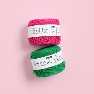 Hilo de ganchillo COTTON FIELD 100% algodón, hilo hilado para tejer a mano, ovillo de 80g, hilo de algodón para crochet - Product Image 1