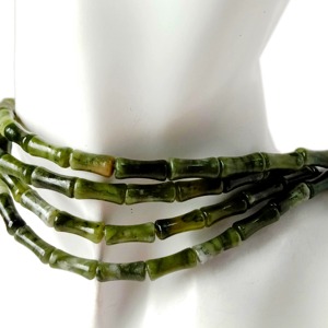 Cuentas Sueltas de Jade Jasper Verde Claro, 16 Pulgadas - Product Image 5