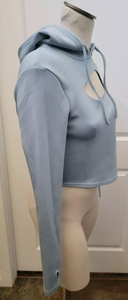 Wholesale Custom Female Workout Sports <b>Top</b> <b>Long</b> <b>Sleeve</b> Workout <b>Tops</b> Women Crop <b>Top</b> Hoodie - Product Image 5