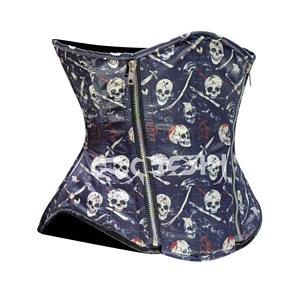 Underbust Halloween <b>Costume</b> Steel Boned Waist Training Fashion Corset Outfit - Product Image 4