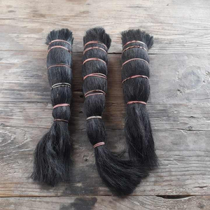 Poils de queue de vache noirs naturels, directement d'Inde, très demandés pour la fabrication de brosses, meilleur prix. - Product Image 4