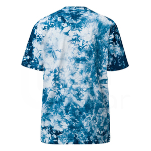 Men's <b>Tie</b>-Dye Short Sleeve O-Neck T-Shirt Casual <b>Knitted</b> Regular Fit Patterned Top - Product Image 5