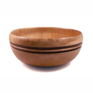Bol de service en bois à motifs géométriques modernes, vente en gros, bols décoratifs en émail et bois pour salades et fruits, pour cuisine et restaurant - Product Image 3
