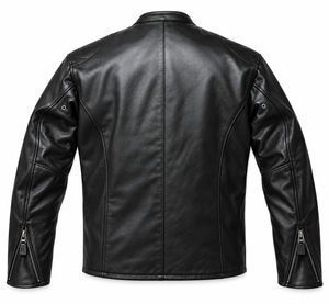 Chaqueta de Cuero FURAT para Hombre, Modelo SPEEDWAY, de Piel de Primera Calidad, con Cierre Frontal, Transpirable, Uniforme de Carreras, con Estrella Circular Grande - Product Image 2