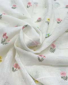 Malty embroidery <b>fabric</b> fancy <b>fabric</b> garment <b>fabric</b> coding embroidery <b>fabric</b> for dress manufacturer export supplier export trade - Product Image 1