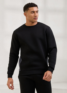 Sweat-shirt en molleton épais vierge à manches longues de haute qualité pour hommes, personnalisable avec logo, col rond, vente en gros - Product Image 6