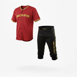 Premium Custom <b>Baseball</b> Uniform Men Women Breathable Lightweight Team Sports Jersey <b>Set</b> Wholesale Supplier - Product Image 1