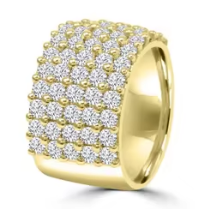 แหวนเพชร CVD ขนาด 3.08 กะรัต ผลิตในห้องปฏิบัติการจาก Atelier Crafted ตัวเรือนทองคำแท้ 10K ประดับเพชร VVS E–F CVD ระดับพรีเมียม - Product Image 3