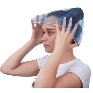 Paquete de 1000 Micro redecillas de nailon azul, gorros de redecilla elásticos desechables de 18 'para servicio de comida, cocina, pelo ligero y transpirable - Product Image 1