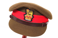 Casquette de fatigue de haute qualité des Templiers avec patch Croix Rouge et cordon doré - Casquette de fatigue personnalisable avec logo couleur