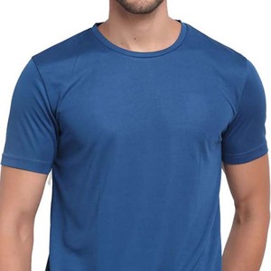Ropa para Hombre, Camisetas de Manga Corta de Alta Calidad, Cuello Redondo, Color Sólido, Hechas a Medida, de Algodón y Poliéster, Estilo Urbano - Product Image 6