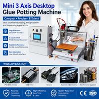 Máquina Dispensadora de Pegamento AB de 2 Componentes, Mini, de Escritorio, 3 Ejes, Totalmente Automática, para Resina Epoxi, Silicona y Pegamento PU, Venta al Por Mayor
