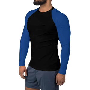 เสื้อรัดกล้ามเนื้อแขนยาวสำหรับผู้ชายคุณภาพสูง MMA Rash Guard ผลิตจากผ้า Spandex/Polyester เป็นมิตรต่อสิ่งแวดล้อม ป้องกันแบคทีเรีย แห้งเร็ว - Product Image 4