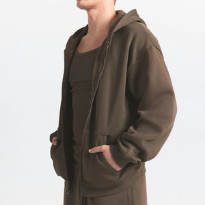 Sudaderas con Capucha Personalizadas al por Mayor para Hombre, 100% Algodón de Alto Gramaje, Fabricantes de Ropa Urbana con Estampado Personalizado, Sudadera con Cremallera de 500 g/m² para Hombre - Product Image 3
