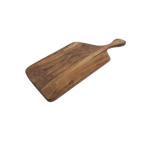 Tabla de cortar de madera de acacia hecha a mano con logotipo láser, de doble cara, para frutas, pizzas y filetes - Tabla de picar doméstica de madera cruzada al por mayor - Product Image 5