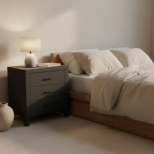 โต๊ะกาแฟสไตล์โมเดิร์น 3 ลิ้นชัก ไม้เอคาเซีย MDF ปิดผิววีเนียร์เอคาเซีย ยี่ห้อ KP รับประกัน 1 ปี-เฟอร์นิเจอร์ห้องนั่งเล่น โต๊ะข้าง/โต๊ะหัวเตียง - Product Image 3