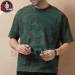 Camisetas de Manga Corta para Hombre, Cómodas para Uso Diario, Tela de Algodón Suave, con Logotipo Personalizado Disponible, al por Mayor, Estilo Lavado Ácido - Product Image 5