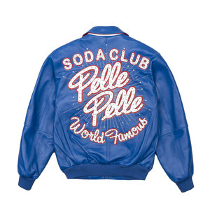 Vestes en cuir unisexes durables, couleur dégradée chauffante, streetwear, manteau d'hiver avec logo sur le devant - Product Image 5