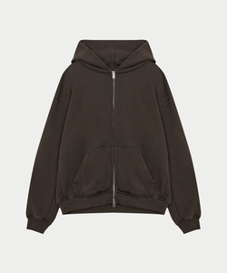 Sudadera con capucha extragrande prémium con cremallera y logotipo personalizado para hombre, de algodón grueso y forro polar, estilo urbano, fabricante mayorista OEM - Product Image 1