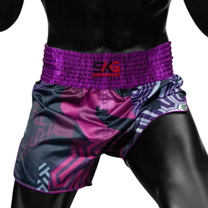Pantalones Cortos de Muay Thai de Color Sólido, Pantalones Cortos de Lucha Sublimados, Pantalones Cortos de Entrenamiento de Boxeo MMA - Product Image 4