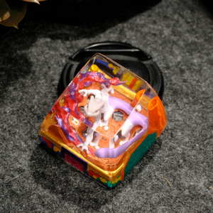 Teclas Artesanales Bosque Místico, Teclas Artesanales Personalizadas, Teclas Anime Lindas, Teclas Verdes, Juego de Teclas, Teclas de Madera - Product Image 4