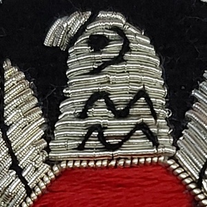 Parche Bordado Personalizado con Diseño de Bandera y Alas con Cuentas, Insignia Cosida para Prendas - Product Image 4
