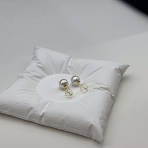 Boucles d'oreilles en argent 925 de haute qualité pour femmes, perles d'eau douce naturelles AK de 5 à 6 mm, rondes et impeccables, design élégant et chic - Product Image 3