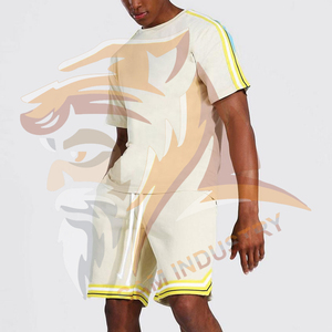 Conjunto Deportivo Informal Ligero y Transpirable de Dos Piezas para Hombre, Conjunto de Verano de Dos Piezas con Logotipo Personalizado - Product Image 5