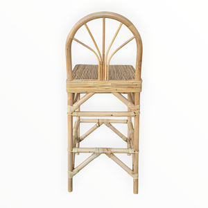 Taburete de Bar Tradicional de Mimbre y Ratán con Estructura de Madera, Apariencia Antigua, para Uso Comercial, Hogar, Bar, Hotel, Instalaciones de Ocio - Product Image 6