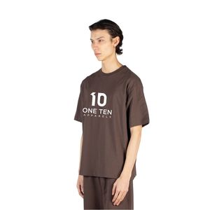 Camiseta de Hombre Color Chocolate Marrón, Cuello Redondo, Manga Corta, Algodón Premium, Lisa, para Impresión, Venta al Por Mayor - Product Image 3