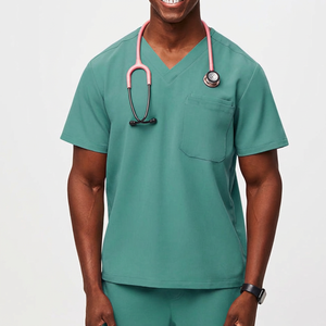 Fashionable Medical <b>Scrubs</b> Uniforms Hospital Nursing <b>Scrub</b> Nurse <b>Scrubs</b> Men Set Comfortable In Both Summer And Winter - Product Image 2