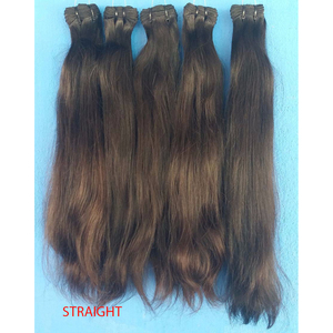 Extensions de Cheveux Humains Vierges Indiens en Tissage, Haute Qualité, 10-34 Pouces, Expédition en 4-5 Jours, Marque HUMAN HAIR - Product Image 1