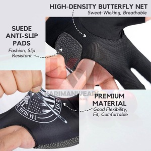 Guantes de Billar Profesionales, Ligeros, Transpirables, con Control de Precisión, Suministro OEM - Product Image 6